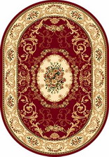 Ковер OLYMPOS_d066, 2,5*5, OVAL, RED